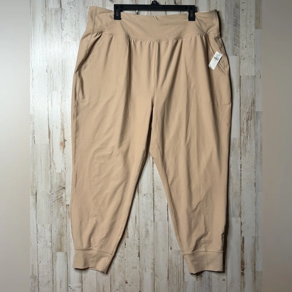 Old Navy Active Powersoft High Rise Beige Jogger Pants Size 2X NWT - Picture 11 of 11